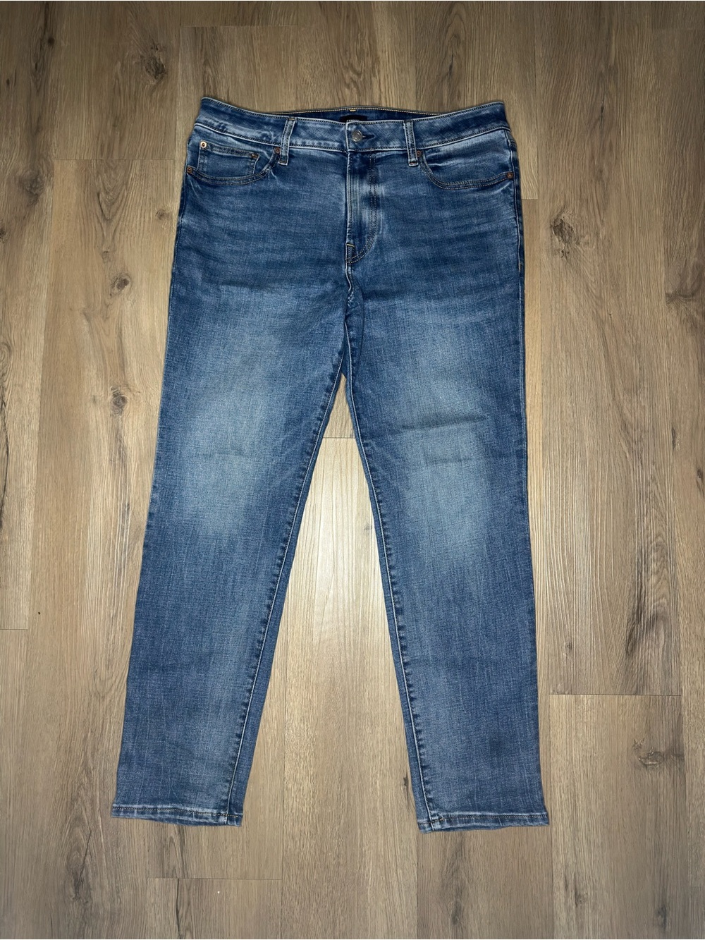 Express Slim Hyper stretch ’Blue’ Jeans